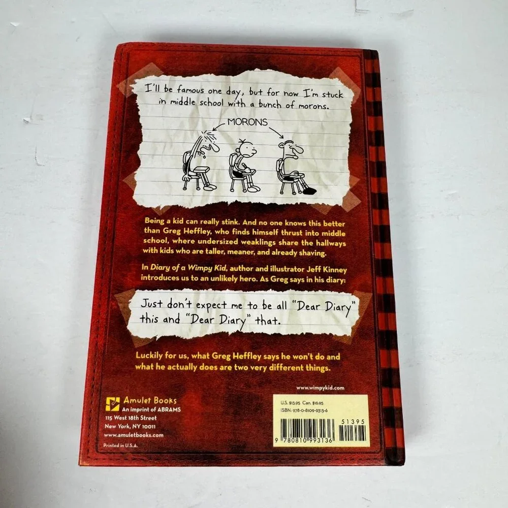Diary of a‎ Wimpy Kid Jeff Kinney 2007 Later Printing Illustrated Humor Amulet